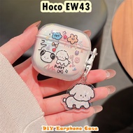 【Fast Shipment】For Hoco EW43 Case Cover DIY Cartoon Cute Soft Silicone Earphone Case Casing