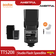 Godox TT520 II แฟลช TT520II พร้อม Built-In 433MHz สัญญาณไร้สาย + เครื่องส่งสัญญาณชุดสำหรับแคนนอน Nik