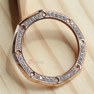 18K Rose Gold Natural Diamond Watch Bezel For Audemars Piguet 26420 AP Royal Oak Offshore 43mm Watch