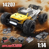 MJX Hyper Go 14207 1/14 Scale Brushless RC Car – 53km/h High Speed 4WD Off-Road Truck with 2 Shells
