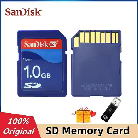 Sandisk 1GB SD Card 1G SD Camera Memory Card for Canon Panasonic CCD Digital 3D Printer CNC CNC Memo