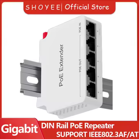 Gigabit 2/3/4 Port PoE Extender DIN Rail poe repeater for IP Port Transmission Extender for POE Swit