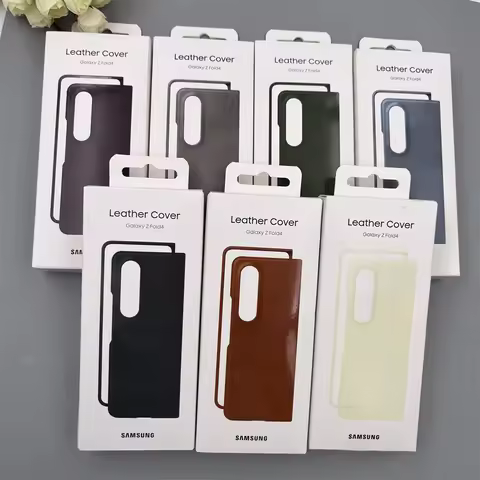 Original Leather Case For Samsung Z Fold 4 5G Slim Shockproof Back Cover Bumper For Z Fold4 zfold4 5