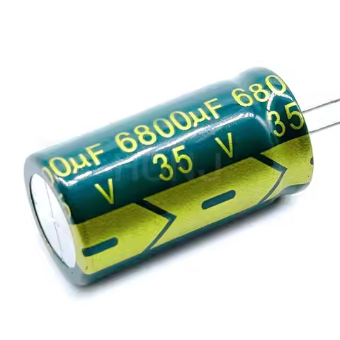2-5PCS 35V6800UF Aluminum Electrolytic Capacitor Original Low Esr/impedance High Frequency Size 18*3