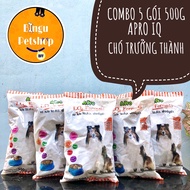 [COMBO 5 GÓI] Thức Ăn Hạt Khô Cho Chó APro IQ Formula 500g | Bingu Petshop