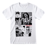 Junji-Ito Unisex Adult Comic Strip T-Shirt (XL) (White)