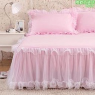 床罩帶裙邊全棉蕾絲床裙單件床套加厚床墊防滑保護套防塵包床單