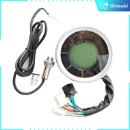 Shiwaki xe máy LCD Đồng hồ đo tốc độ kỹ thuật số Đồng hồ tốc độ 2/4 xi lanh xe máy 0-12000 rpm