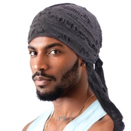 PEA Dreaming Pirate Hat Hinmay Durag For Men Women Headwrap Durags Headscarf Silky Cap