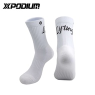 ถุงเท้า XPODIUM ถุงเท้ากีฬาขนแกะหนาอบอุ่นพื้นกลางหิมะสำหรับทั้งหญิงและชายระบายอากาศได้ดีดูดซับเหงื่อ