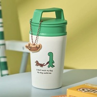 (รอ14วัน) JOGUMAN Handle Tumbler 320ml / แก้วสแตนเลส โจกุมัน พร้อมหูหิ้ว & พวงกุญแจดัชชุน / แก้วเก็บ