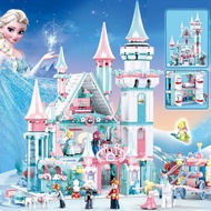 Compatible with Lego Girls Small Particles Ice Snow Castle Building Block Toys Girls Play House Them