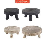[Amleso1] Plant Stand, Plant Stool, Round, Garden, Flower Pot Holder, Flower Pot Stand for Indoor Lawn