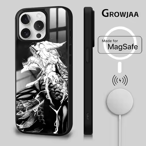 Anime Kaiju No. 8 Phone Case For iPhone 16 15 14 13 12 11 Pro Max Plus Mini Magsafe Mirror Wireless 