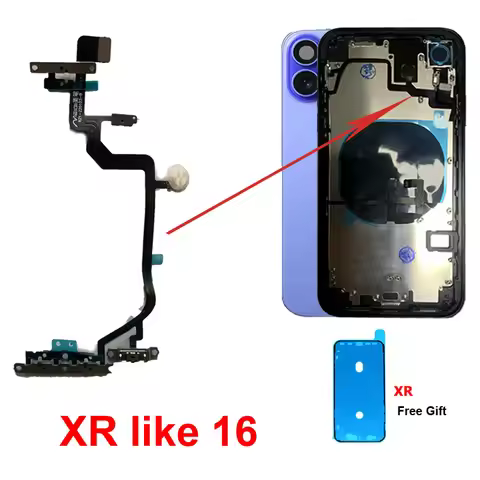 1Pcs Power/Volume Led Flash Switch Flex Cable for iPhone XR like 16,XR to 16 refitted Housings Parts