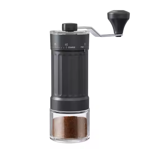 Manual Coffee Grinder 40 Grind Size Settings Ceramic 2.0 Burr Portable for Home Or Camping Portable 