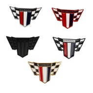 1  3D Metal NEW Camaro Wing Flag Emblems Right Left Fender Decals Rear logo for Chevrolet Hornet RS 