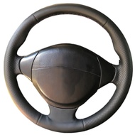 DIY Artificial leather Suede Carbon Fiber Customized Hand-stitched Car Steering Wheel Cover For BMW 