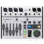 Behringer FLOW8 Professional with Effect Bluetooth Digital Live Recording Sound Card Mixer