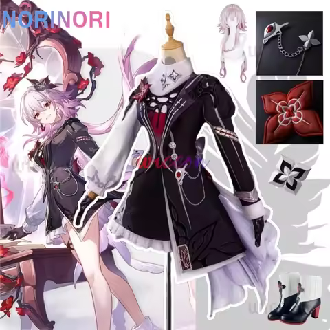 March 7th Evernight Cosplay Costume Pink Wig March 7th Cosplay Suit Shoes Carnival Halloween Party R