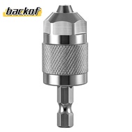 BACKOF Drill Chuck Adapter, 1/4 Inch 1.5-6.5mm Quick Change Chuck,  Hexagonal Handle Self-Tightening
