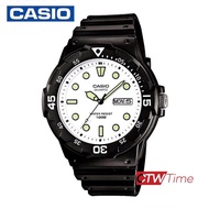 Casio Standard นาฬิกาข้อมือผู้ชาย สายเรซิ่น รุ่น MRW-200H-7EVDF - สีดำ/ขาว