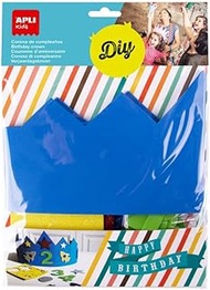 [SG] APLI #14478 EVA Foam Blue Birthday Crown [Evergreen Stationery]