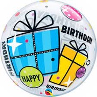 22" Qualatexc Birthday Fun & Funky Gifts Bubble Balloon