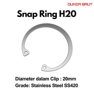 Snapring Type H20 Snapring H20/ Internal Circlip H20 Stainless Steel SS420/