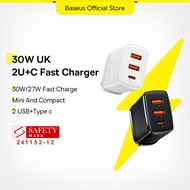 Baseus 30W PD Fast Charging 2USB Type C Charger Quick Charger Adapter