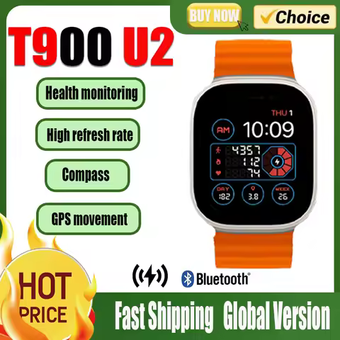 New Smart Watch T900 Ultra 2 Men Women 49mm Series 2.2 " Compass Waterproof For Apple Android Watch 