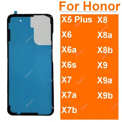 Full Set For Huawei Honor X5 X6 X6A X6S X7 X7A X8 X9 X9B 4G 5G Back Frame Camera Sticker Rear Housin