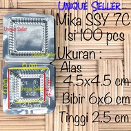 Mika 7C SSY contents 100 pcs Size 6x6 cm 6 cm Mika Cake Bika Ambon Klepon Jentik Manis Putu Ayu Pudd