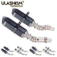 Slip On For Kawasaki Z1000 Z1000SX Z1000R 2010 2020 Motorcycle Full System Exhaust Muffler Escape Middle Link Round Pipe