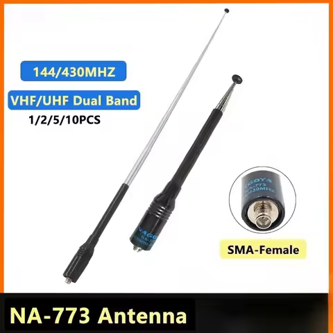 Nagoya NA-773 Antenna UV 5RPlus Flexible Antenna VHF/UHF SMA Female For Quansheng UV-K5 UV-K6 Walkie