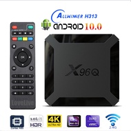 X96Q TV Box Android 10.0 Allwinner H313 Quad Core 4K 1GB 2GB 8GB 16GB Media Player Support Voice Assistant Hot Sell Set Top Box