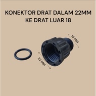 MESIN Female 22MM Inner Thread Connector to 18mm External Thread Connection From Machine to Pest Spr