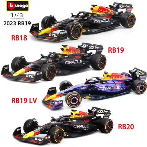 Bburago 1:43 2024 RB20 SF24 W14 W13 SF23 MCL60 RB19 RB18 W12 F1 Racing Formula Car Static Simulation