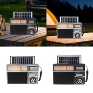 [xdnblun] Portable Vintage Radio Transistor Radio Solar Charging FM AM SW Radio Retro DSP Radio for 