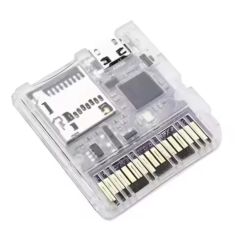 MEUYAG DSpico Game Reader Cart Injection Molded Transparent Case with RP2040 MCU For NDS NDSL DSi 3D