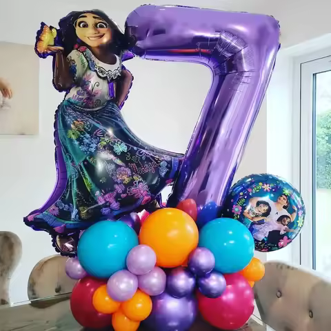 27pcs Encanto Balloons Mirabel Isabella Luisa Dolores Antonio Balloons Kids Birthday Party Decor Bab