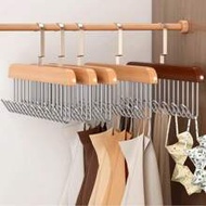 1/3pcs Hangers With 8 Hooks, Suitable For Wardrobe Bra Hangers, Vest Hangers,Popular Rotatable, Wood