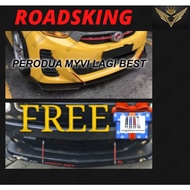 ALZA MYVI SAGA ARUZ Universal Front Bumper Lip Diffuser Lips Skirt Guard Body Kit Spoiler