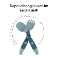 Baby Feeding Spoon Training Set Children's Eating Spoon Baby Eating Equipment Children's Spoon Fork 