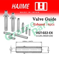 (4pc) Hajime Japan Engine Valve Guide Exhaust VGT-022-EX Toyota Corolla KE70 KE30 Liteace KM36 Unser
