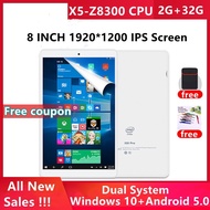 Super Hot sale Free Gift Touch Pen 8 INCH X80 Pro Tablet 2G RAM+32G ROM Dual System Windows 10 and Android 5.1 Dual Camera Quad Core Wifi 100% New