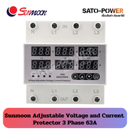 Sunmoon adjustable voltage and current protector 3 Phase | อุปกรณ์ป้องกันไฟแรงดันไฟฟ้า ตก-เกิน ชนิด