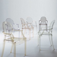 Acrylic Crystal Chair Transparent Plastic Chair Devil Ghost Chair Nordic Dining Chair Internet Celeb