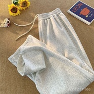 S-5XL Large Size Autumn Winter Casual Pants Women Loose Straight Sports Versatile Fashion Small Swea