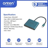 ONTEN - TYPE-C TO CAPTURE CXARD (2HDMI) - UC317